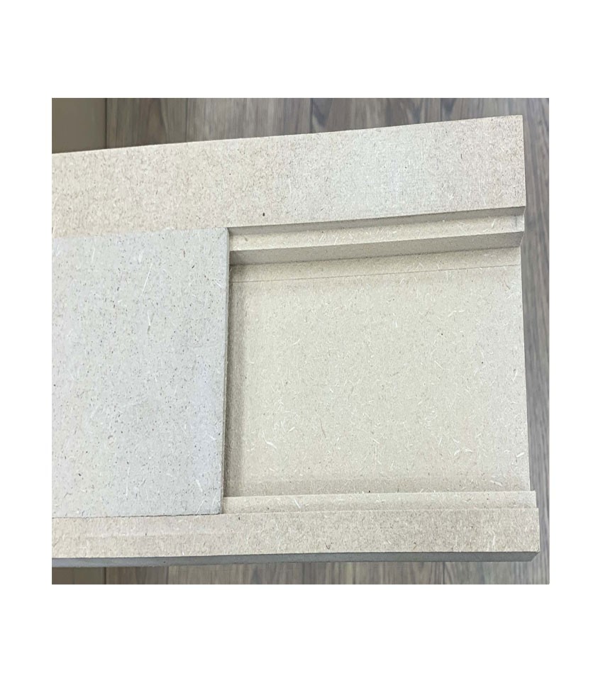 Plinthes électriques Dinachoc P160 passe câbles MDF brut